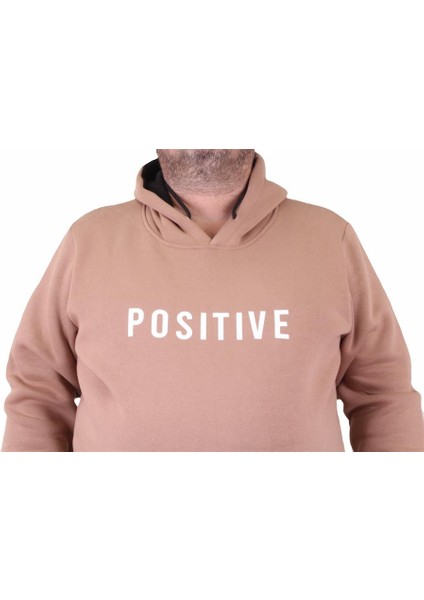 Mocgrande Erkek Büyük Beden Kapuşonlu Sweat Positive 23211 S.kahve fırsatları