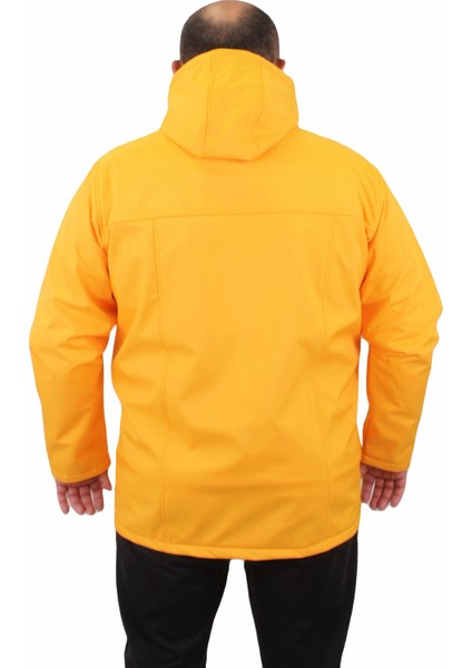 Mocgrande Büyük Beden Su Geçirmez Waterprof Mont 22821 Hardal fırsatları