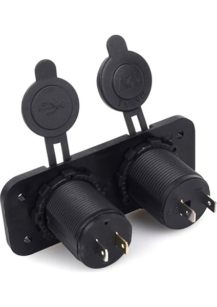 Marin Şarj + Voltmetreli Usb Soketi Plastik Çerçeve 12-24v modelleri