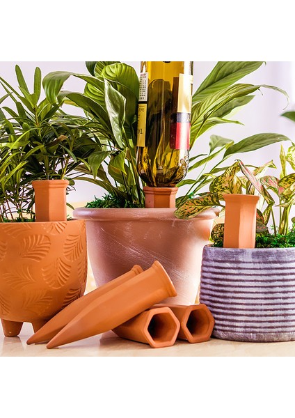 Çiçek ve Çim Damla Sulama Otomatik Sulama Cihazı 8 Paket Seramik Tembel Su Süzgeç Terracotta Bahçe Su Süzgeç (Yurt Dışından) fiyatları