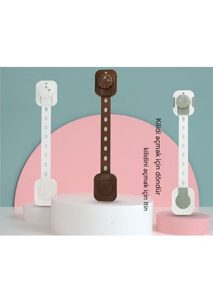 Çocuk Emniyet Kilidi Bebek Anti-Tutam El Serbest Yumruk Buzdolabı Su Sebili Çekmece Kilidi (Yurt Dışından) fiyatları