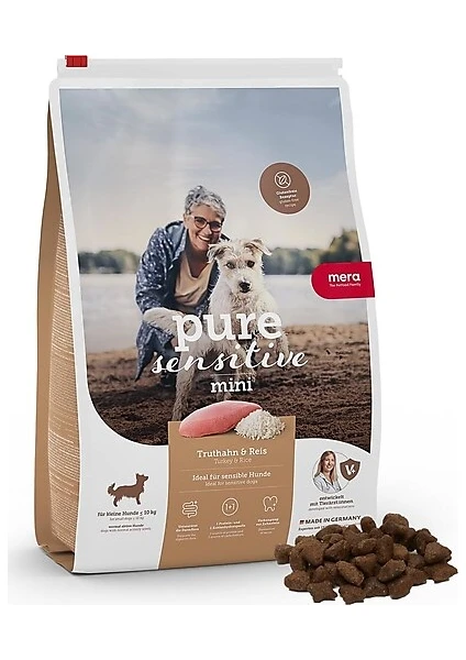 Pure Sensitive Mini Hindili ve Pirinçli Yetişkin Köpek Maması 4 kg