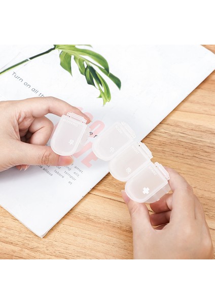 Hap Kutusu Küçük Mini Taşınabilir Tek Çıkarılabilir Bölmeli Kahvaltı, Öğle ve Akşam Hapı Paketleme Kutusu Taşımaya Uygun Kırmızı Hap Kutusu (Yurt Dışından)