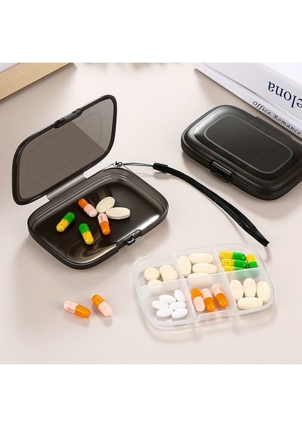 Hap Kutusu Taşınabilir Taşınabilir Ilaç Ambalaj Kutusu Mühürlü Bir Hafta Bölünmüş Yedi Gün Seyahat Hap Saklama Kutusu Sıradan Model [altı Bölme/premium Beyaz] Beyaz Ip (Yurt Dışından) fırsatları
