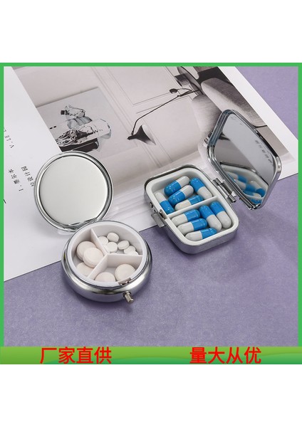 Neme Dayanıklı Ilk Yardım Saklama Şişesi, Metal Cepli, Iki ve Üç Bölmeli Küçük Saklama Kutusu. Metal Hap Kutusu-Tek Bölme + Üç Bölme [ikili Paket] (Yurt Dışından) fiyatları