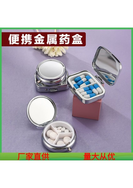 Neme Dayanıklı Ilk Yardım Saklama Şişesi, Metal Cepli, Iki ve Üç Bölmeli Küçük Saklama Kutusu. Metal Hap Kutusu-Tek Bölme + Üç Bölme [ikili Paket] (Yurt Dışından) fırsatları