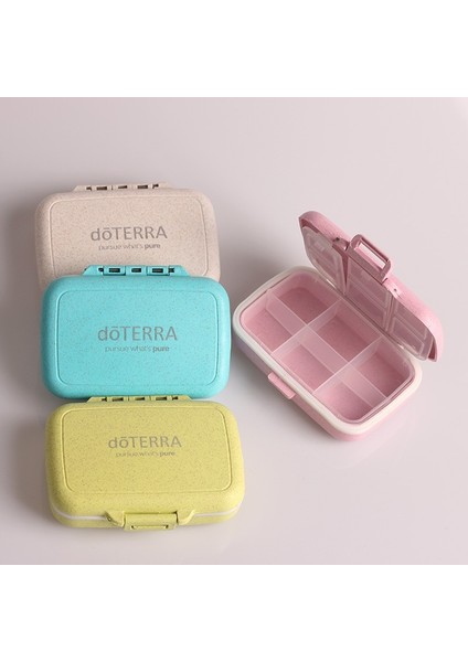 Ilaç Dağıtım Kutusu Doterra Uçucu Yağ Kapsülü Saklama Kutusu Pembe 3 Bölme (Yurt Dışından)
