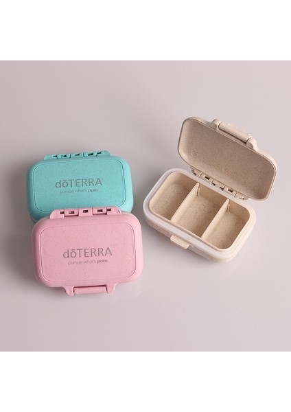 Ilaç Dağıtım Kutusu Doterra Uçucu Yağ Kapsülü Saklama Kutusu Pembe 3 Bölme (Yurt Dışından)