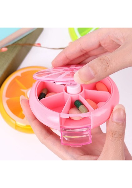 Bir Hafta Boyunca Hap Kutusu, Cep Ilaç Deposu, Paketlenmiş Hap Deposu, Küçük Hap Kutusu, Dış Ticaret Depolama Tozu 9*2.5cm (Yurt Dışından)