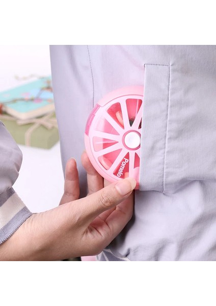 Bir Hafta Boyunca Hap Kutusu, Cep Ilaç Deposu, Paketlenmiş Hap Deposu, Küçük Hap Kutusu, Dış Ticaret Depolama Tozu 9*2.5cm (Yurt Dışından)