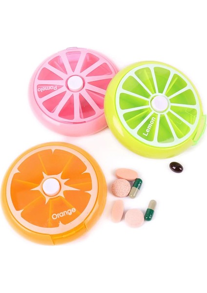 Bir Hafta Boyunca Hap Kutusu, Cep Ilaç Deposu, Paketlenmiş Hap Deposu, Küçük Hap Kutusu, Dış Ticaret Depolama Tozu 9*2.5cm (Yurt Dışından)