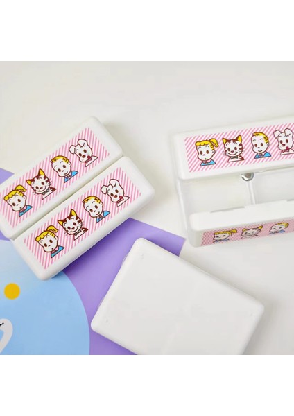 Karikatür Saklama Kutusu Harada Hap Kutusu Sevimli Girly Kalp Ambalaj Kutusu 7 Bölmeli Hap Kutusu Taşınabilir Bağımsız Katlanabilir Gri 1 Parça 10.2*7.2*2.5cm (Yurt Dışından)