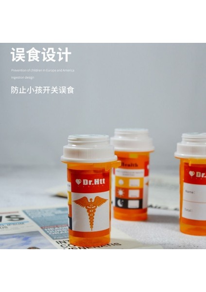Taşınabilir Nem Geçirmez Ilaç Şişesi Ilaç Kutusu Küçük Ilaç Kavanozu Mini Ilaç Yeniden Paketleme Vitamin Nem Geçirmez Ilaç Hapı Yeniden Paketleme Beyaz Kabuk Mavi Kapak (Yurt Dışından) modelleri