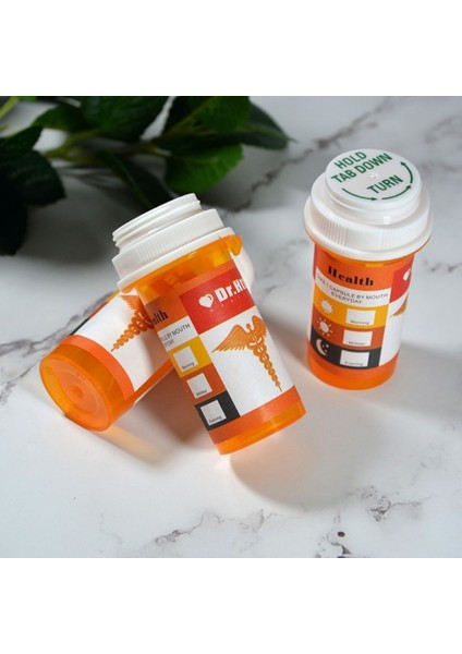 Taşınabilir Nem Geçirmez Ilaç Şişesi Ilaç Kutusu Küçük Ilaç Kavanozu Mini Ilaç Yeniden Paketleme Vitamin Nem Geçirmez Ilaç Hapı Yeniden Paketleme Beyaz Kabuk Mavi Kapak (Yurt Dışından) fırsatları