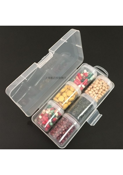 Taşınabilir Bir Haftalık Ilaç Şişesi, Mühürlü Sıvı Toz Kutusu, Şeffaf Saklama Kutusu, Küçük Ilaç Kutusu, Dişi 28 15 ml Şişe Seti (Yurt Dışından)
