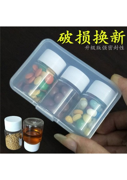 Taşınabilir Bir Haftalık Ilaç Şişesi, Mühürlü Sıvı Toz Kutusu, Şeffaf Saklama Kutusu, Küçük Ilaç Kutusu, Dişi 28 15 ml Şişe Seti (Yurt Dışından)