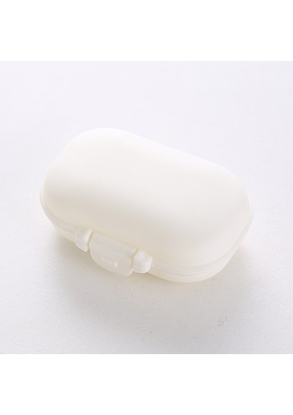 Hap Kutusu Kapsüller Haplar Tabletler Toz Geçirmez Ambalaj Saklama Kutusu Seyahat Mini Taşınabilir 4-Gate Küçük Hap Kutusu Kelimelerle Beyaz 9*6.5*3.5 cm (Yurt Dışından)