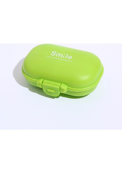 Hap Kutusu Kapsüller Haplar Tabletler Toz Geçirmez Ambalaj Saklama Kutusu Seyahat Mini Taşınabilir 4-Gate Küçük Hap Kutusu Kelimelerle Beyaz 9*6.5*3.5 cm (Yurt Dışından)