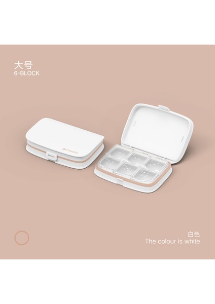 Kadınlar Için Taşınabilir Küçük Ilaç Kutusu, Haftalık Bölünmüş Ilaç Kutusu, Taşınabilir Depolama, Bölünmüş Ilaç Kutusu, Mini Ilaç Hap Kutusu, Mühürlü Ilaç Kutusu, Beyaz Küçük Boyutlu (Yurt Dışından)