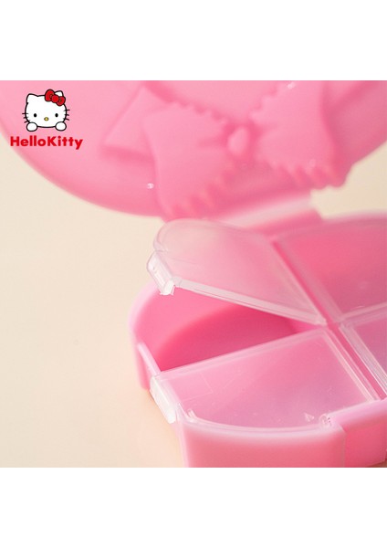 Hello Kitty Sevimli Karikatür Küçük Ilaç Kutusu Taşınabilir Kadın Paketlenmiş Seyahat Ilaç Depolama Tozu W107 * H66 * D28MM (Yurt Dışından)
