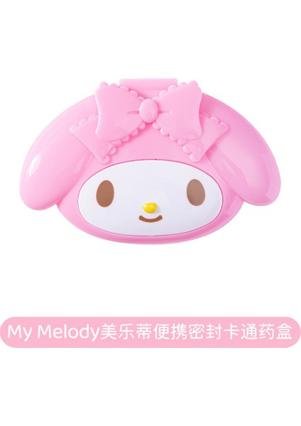 Hello Kitty Sevimli Karikatür Küçük Ilaç Kutusu Taşınabilir Kadın Paketlenmiş Seyahat Ilaç Depolama Tozu W107 * H66 * D28MM (Yurt Dışından)