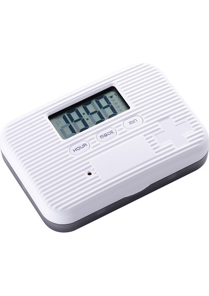 Mini Seyahat Taşınabilir Zamanlı Hatırlatma Hap Kutusu Dört Bölmeli/altı Bölmeli Hap Kutusu Elektronik Hap Kutusu Altı Bölmeli Mavi Elektronik Model (Yurt Dışından)