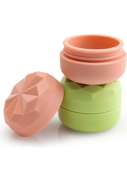 20ML Güzellik Silikon Ambalaj Kutusu Sızdırmaz Silikon Saklama Kutusu Seyahat Kremi Ilaç Takı Ambalaj Kutusu Sarı 47*37MM (Yurt Dışından)