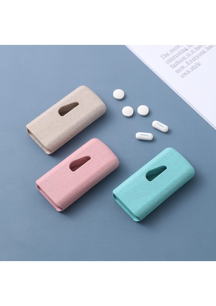 Çok Fonksiyonlu Ilaç Dağıtıcısı, Hap Kutusu, Tablet Kesme Artefaktı, Evde Ilaç Kesici, Mini Taşınabilir Hap Bölücü, Koruyucu Mavi (Yurt Dışından)