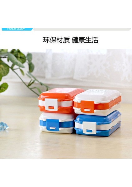 Mini Küçük Hap Kutusu Taşınabilir Bir Haftalık Katlanabilir Saklama Kutusu Öğrenciler ve Yaşlılar Için Hap Kutusu Mühürlü Hap Kutusu Turuncu ve Beyaz Hap Kutusu 1 Paket (Yurt Dışından)