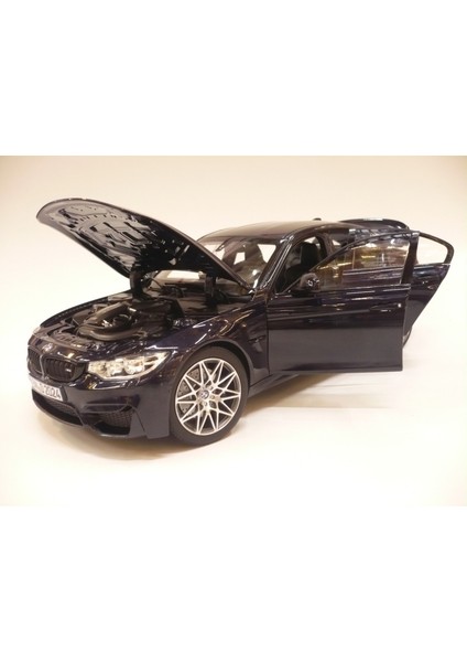 Bmw M3 F80 Competıtıon Blau Metallıc 1:18 Ölçekli Model Araba