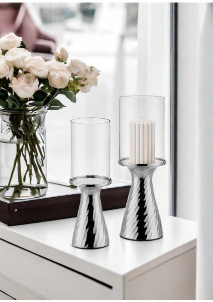 Dekoratif Mumluk Gümüş 14X14X22 cm fiyatları