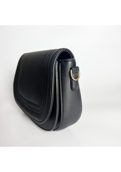 Zeni - Siyah Deri Çapraz Kadın Çantası modelleri