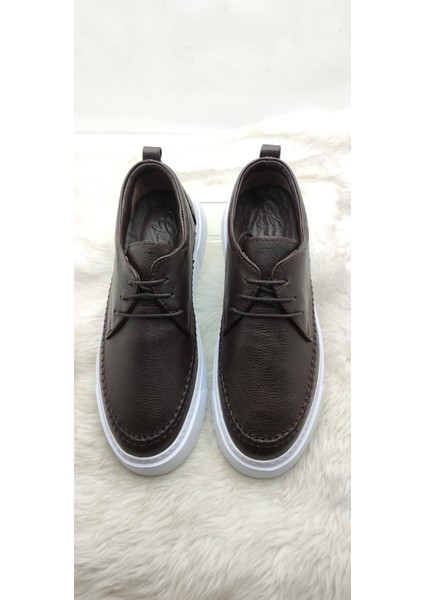 Çiğdem Kahve Gerçek Deri Kalın Taban Erkek Ayakkabı GSO1217 Kahverengi 43 ST02652 13472 fiyatları