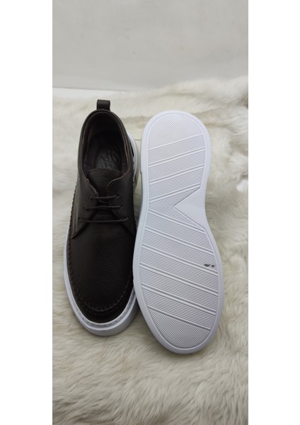 Çiğdem Kahve Gerçek Deri Kalın Taban Erkek Ayakkabı GSO1217 Kahverengi 43 ST02652 13472 modelleri