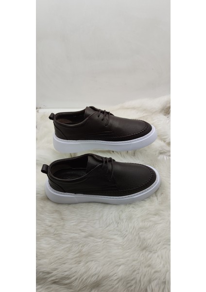 Çiğdem Kahve Gerçek Deri Kalın Taban Erkek Ayakkabı GSO1217 Kahverengi 43 ST02652 13472 fırsatları