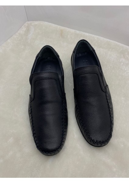 Çiğdem Siyah Gerçek Deri Erkek Bağsız Klasik Ayakkabı 7149Siyah 44 ST01997 SİYAH 44 indirimleri