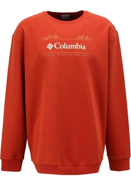 Nature And Back Crew Erkek Turuncu Outdoor Sweatshirt CS0329-636