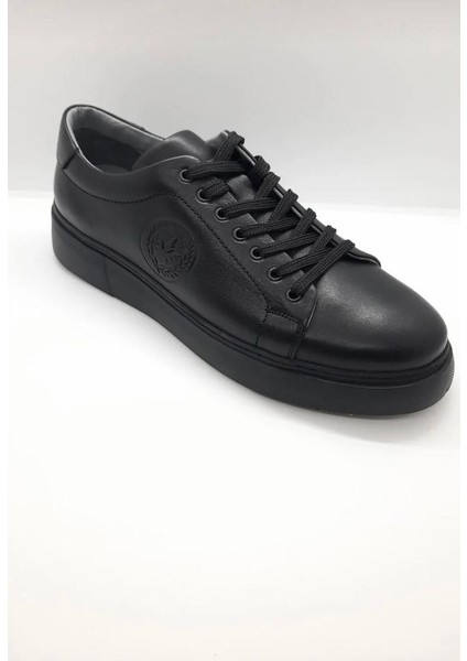 6204 Hakiki Deri Erkek Spor Ayakkabı - Siyah - 43 - ST02071-SİYAH-43 fiyatları