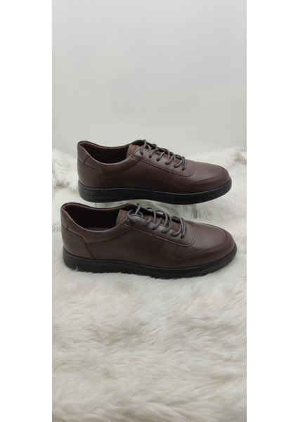 Çiğdem Acı Kahve Gerçek Deri Spor Model Bağlı Erkek Ayakkabı (Seçkin) - Acı Kahve - 43 - ST00914-ACI Kahve-43