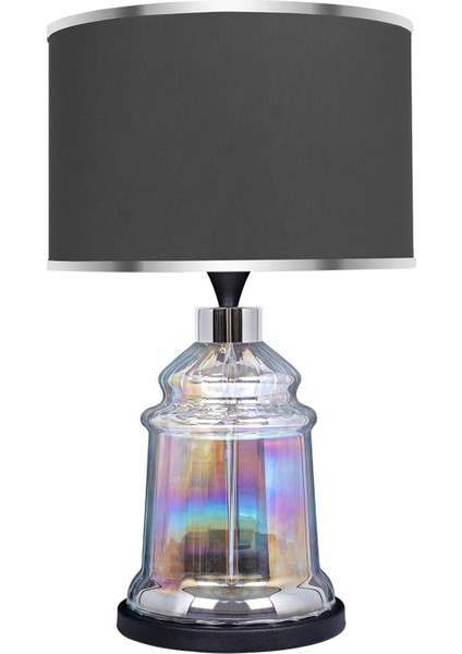 Royce Black Glossy Shine Cam Abajur