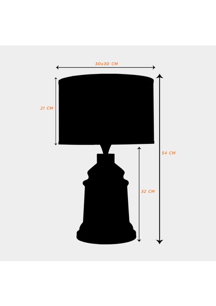 Royce Black Glossy Shine Cam Abajur fırsatları