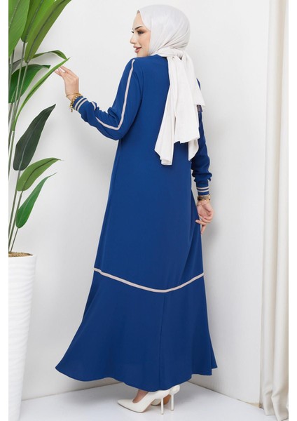 Çizgi Detaylı indigo Ferace HM2035