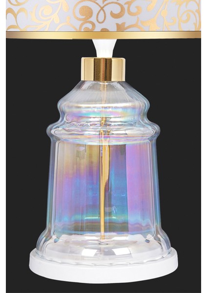Royce White Glossy Shine Cam Abajur modelleri