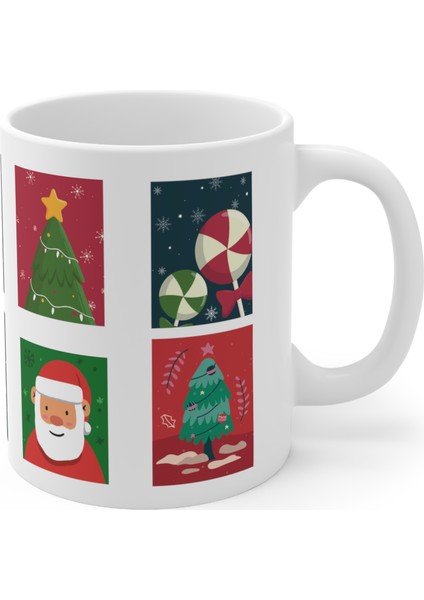 Noel Hediyesi Bardak , Merry Christmas Temalı Hediye Seramik Bardak ,yeni Yıl Hediye Bardak modelleri