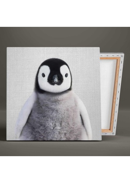 Şirin Penguen Tavşan ve Koala Çocuk Odası Üçlü Kombin 3lü Set Kanvas Tablo