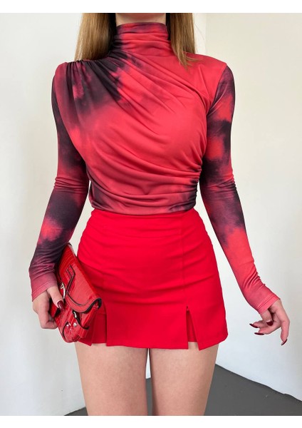 Batik Desenli Uzun Kollu Batik Desenli Bluz modelleri