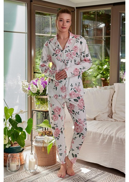 Pijama Takımı Ekru Zk24-124158