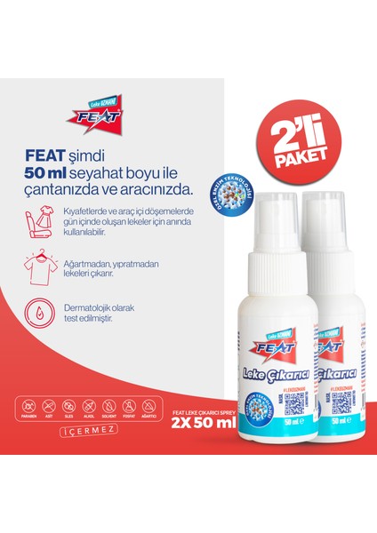 Leke Çıkarıcı Sprey - 2 x 50 ml