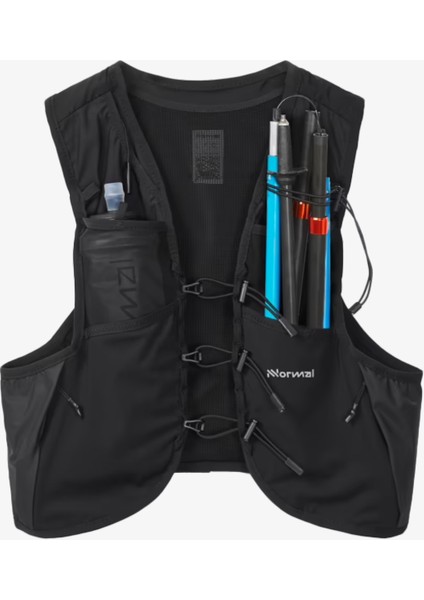 Race Vest 5L w2 Flasks Unisex Siyah Suluklu N1ARV01-001