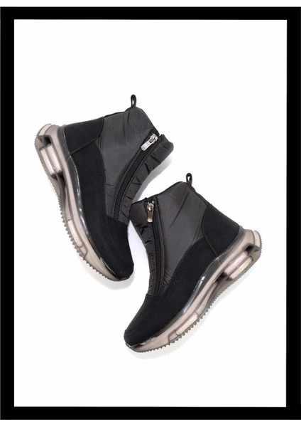 Siyah Paraşüt Kadın Bot & Bootie K02763100067